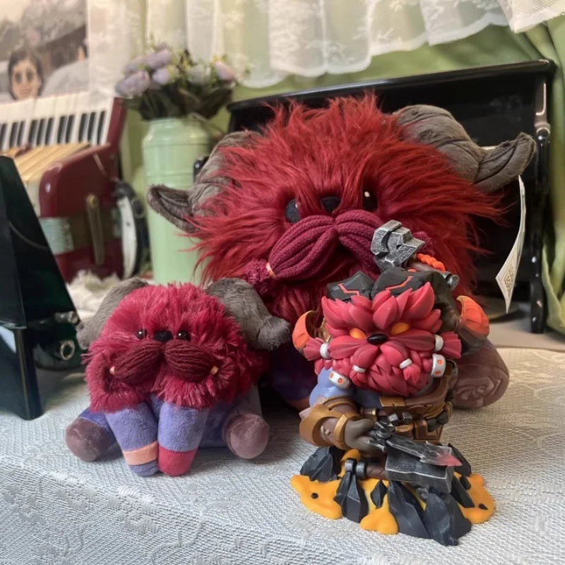 In Stock League Of Legends Ornn Fire Below The Mountain New Edition Q Version Figure Charm Collectible Gift Series Ornaments