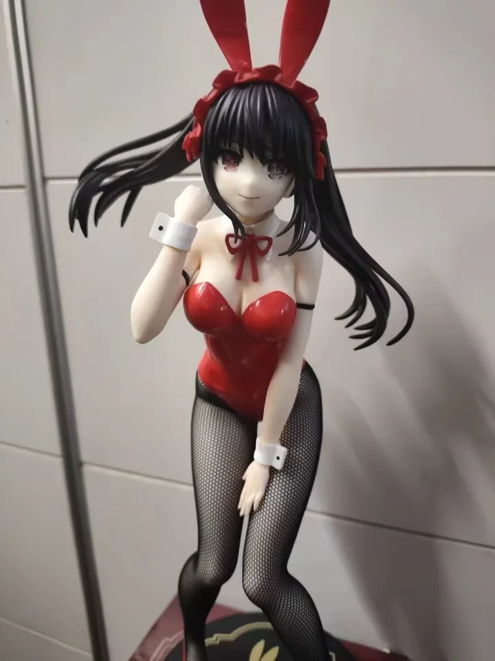 Original Furyu Bicute Bunnies Tokisaki Kurumi Nightmare Action Figure Date Alive Iv Bunny Anime Figure Model Collection Toy Gift
