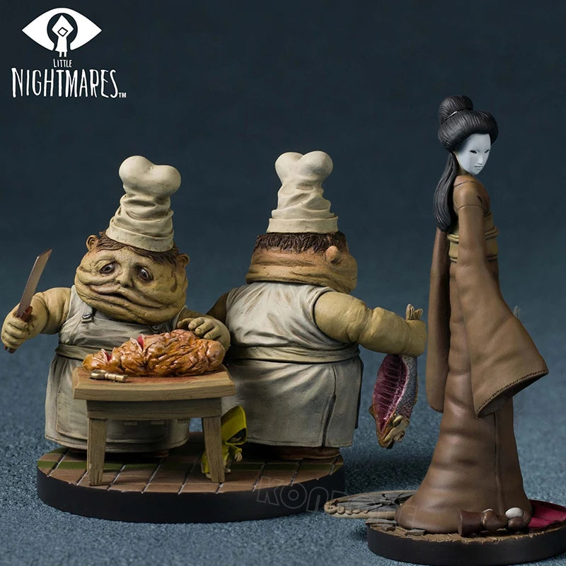 11cm Little Nightmares The Lady Anime Game Figure The Twin Chefs Action Figure Mini Nomes Six/Mono Figurine Model Doll Toys Gift