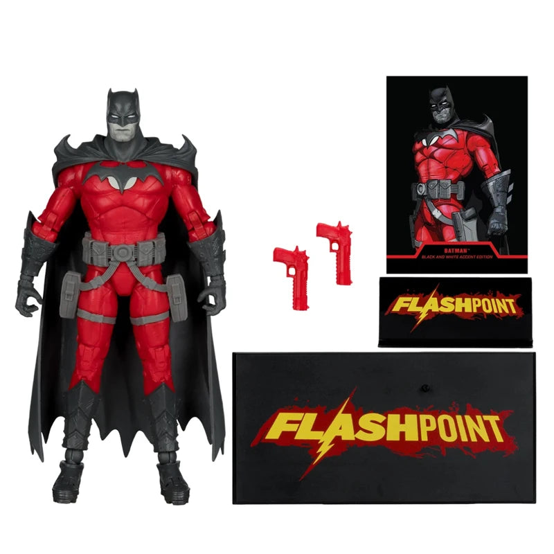 McFarlane Toys Batman Flashpoint Black & White Action Figure DC Multiverse Accent Edition Gold Labe