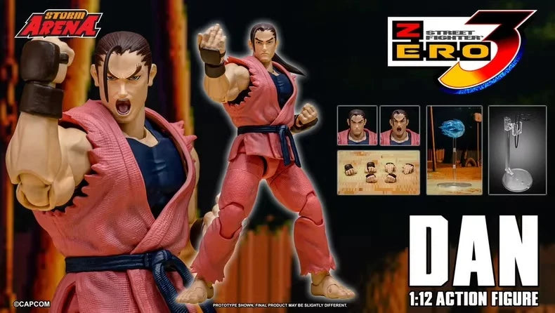 Storm Toys Street Fighter Zero 3 Action Figure Dan Nash Original Anime PVC Game Character Model Full Set Classic Comic Toy Gift