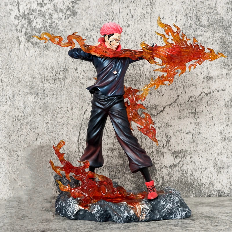 Anime Itadori Yuji Ryomen Sukuna Battle Ver. PVC Action Figure Game Statue Collection Model Kids Toys Doll Gifts 29cm