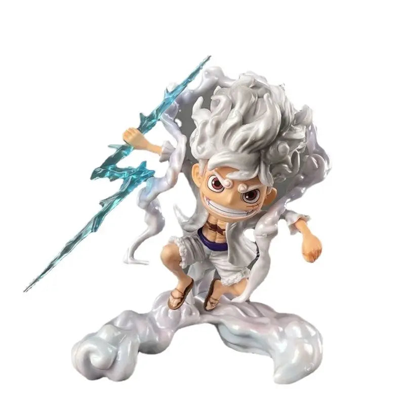 Very cute and exquisite Q-version Nika five level Luffy figurine toy statue model ornament gift scene model chassis ornament