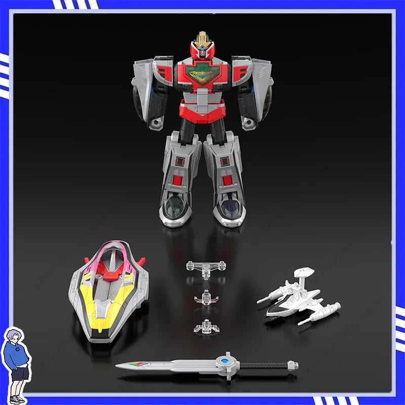 BANDAI SMP Mirai Sentai Timeranger 3D Formation Time Robot Anime Action Figures Assembly Model Collection Toy