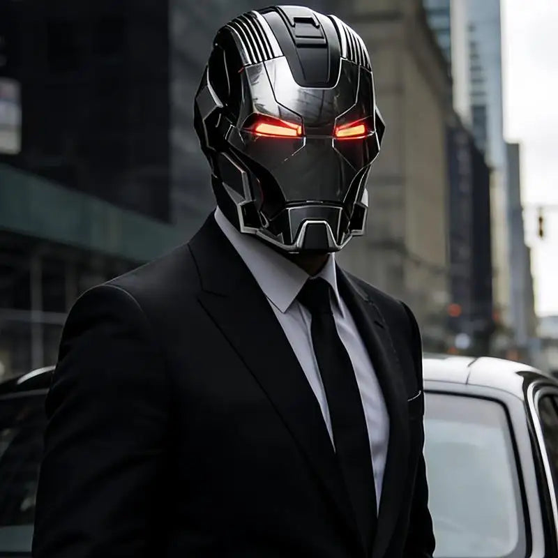 Iron Man Helmet MK17 Jarvis Voice Controlled Automatic Opening Mask Mech Mask Electric Toy Ornament