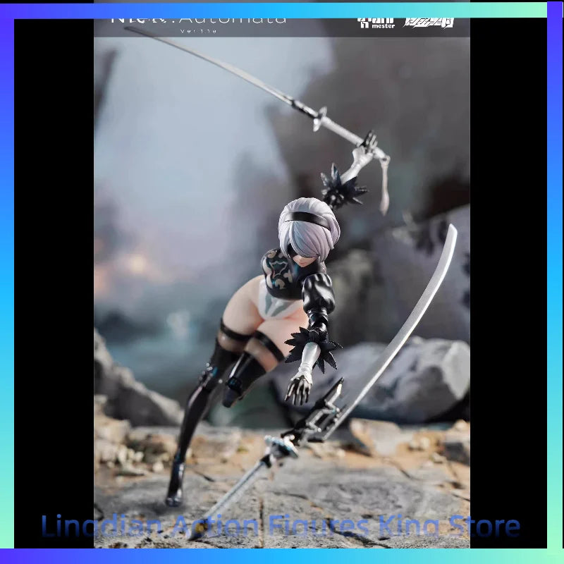 In Stock Nuclear Gold Reconstruction 1/9 NieR Automata Yorha No. 2 Type B Plastic Covered Action Figure Toy Collection Gift