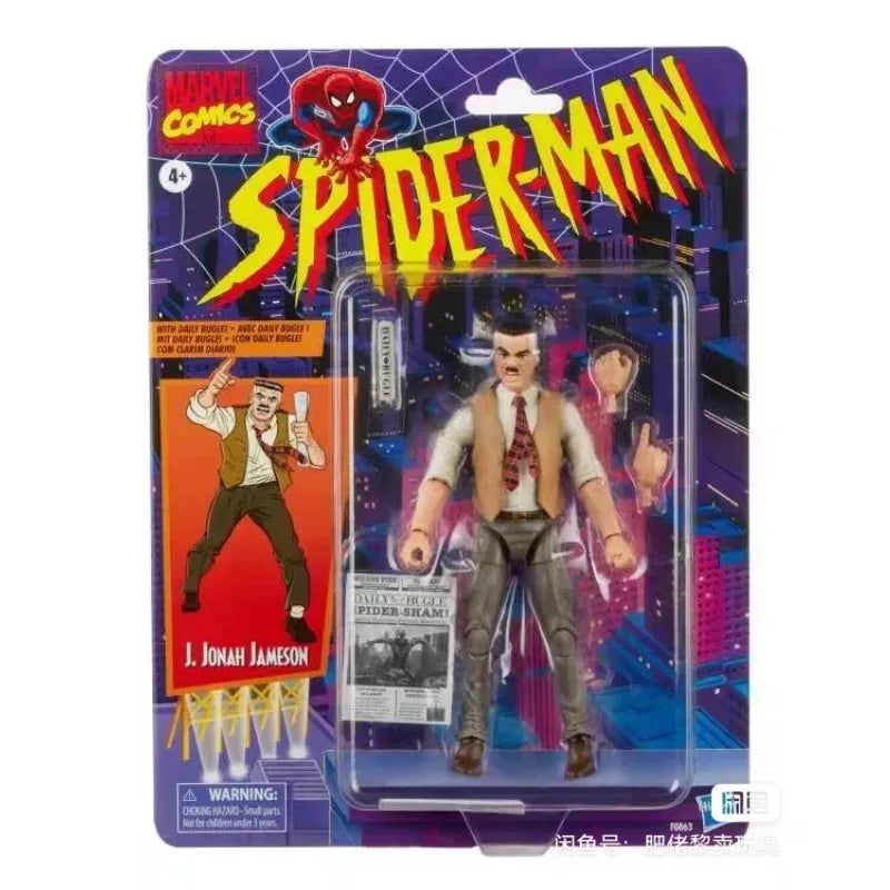 New Original Hasbro Marvel Legends Series J. Jonah Jameson (Spider-Man) Action Figures Toys Collection Models