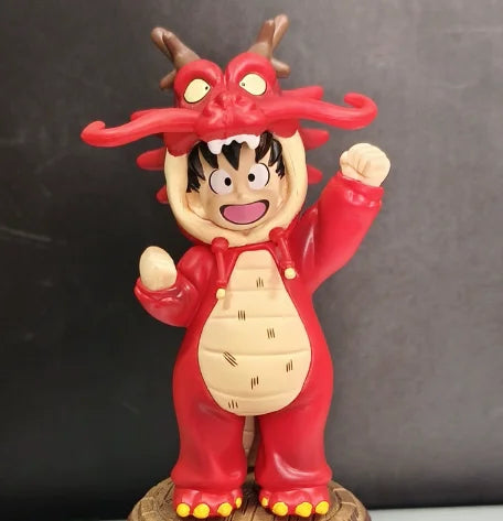 10cm Dragon Ball Z Goku Anime Figures Kid Goku Cos Shenron Action Figurine PVC Statue Toy Doll Desk Collection Decor Model Gift