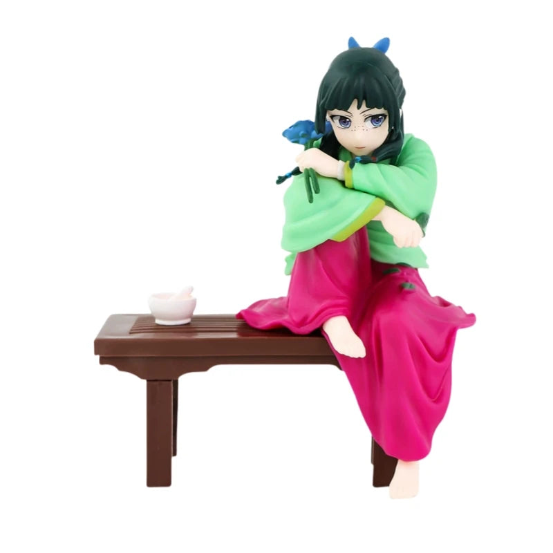 11CM Anime The Apothecary Diaries Maomao Figure Cute Girl Sitting Position Maomao Action Figure Collection Doll PVC Model Gifts
