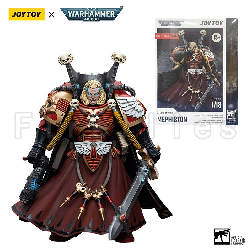 1/18 JOYTOY Action Figure 40K Blood Angels Mephiston Anime Model Toy
