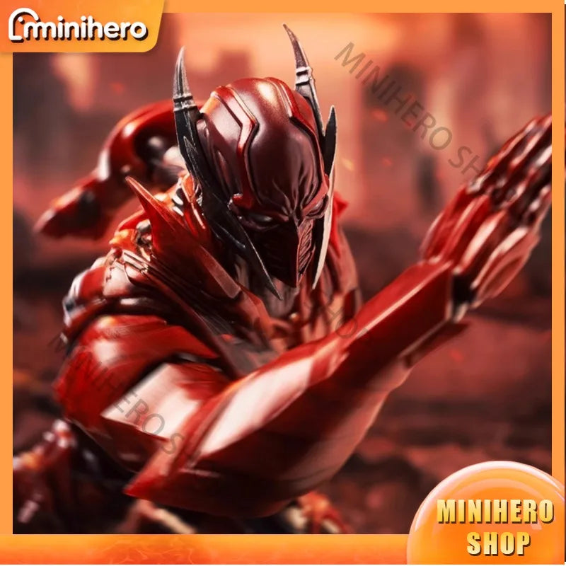 【Pre-sale】 INART 1/12 Scale Red Death Batman Action Figure with FX Base - Dark Nights: Metal Series  Comics Collectible Toy