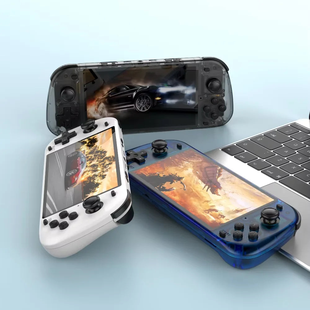 Neue R50S Retro-Handheld-Konsole 5,1-Zoll-IPS-Bildschirm 4200 mAh Tragbarer Videoplayer 128 GB 20000+ Spiele PSP PS1 Gameboy Geschenke