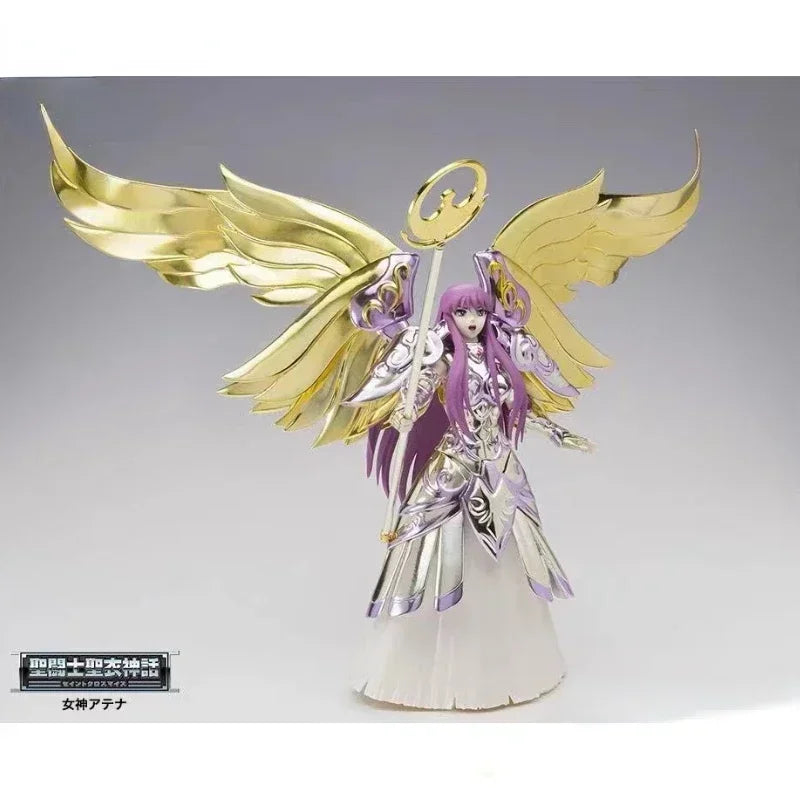 Original Bandai Edition Saint Cloth Goddess Athena Form Saint Seiya Metal Armor Action Figure High Quality in Stock