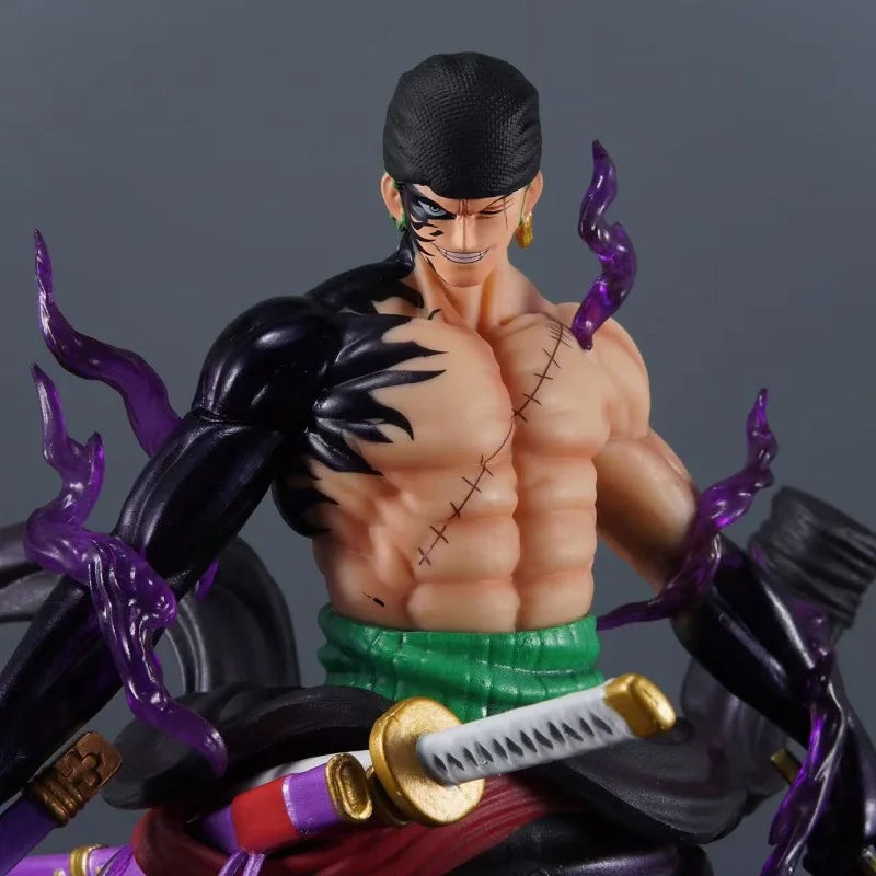 One Piece Anime Figure Roronoa Zoro Anime Figurine Double-Pole 24cm Pvc Model Collection Decoration Cartoon Kids Toys Xmas Gift