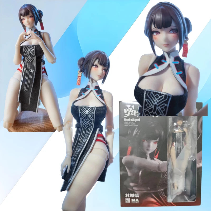 Spot Mental Agent Original, Anime Zhen Yi Lu Series Lin Fengjiao 1/10 Male and Female Students Movable Model Collection