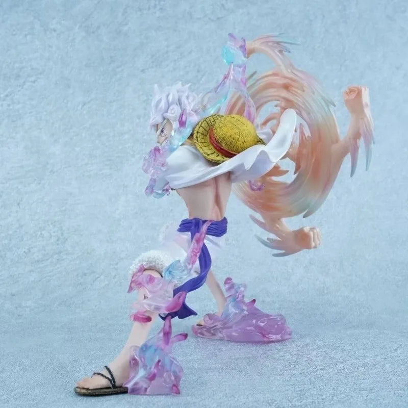 Bandai Banpresto High Quality Model Figure Ornaments Swing Hands and Fists Nika  Luffy Model Doll Anime Action Trendy Play Gift