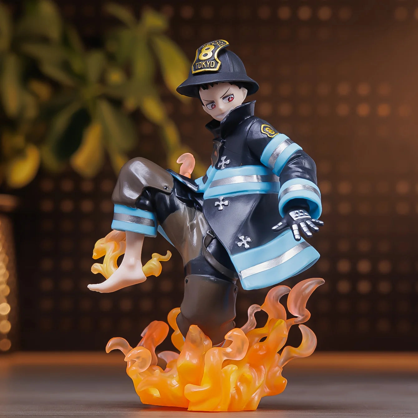 Enen no Shouboutai (Fire Force) Shinra Anime Charakter Statue Modell Sammlerfigur Spielzeug Dekoration Anime Merchandise Kleines Gi