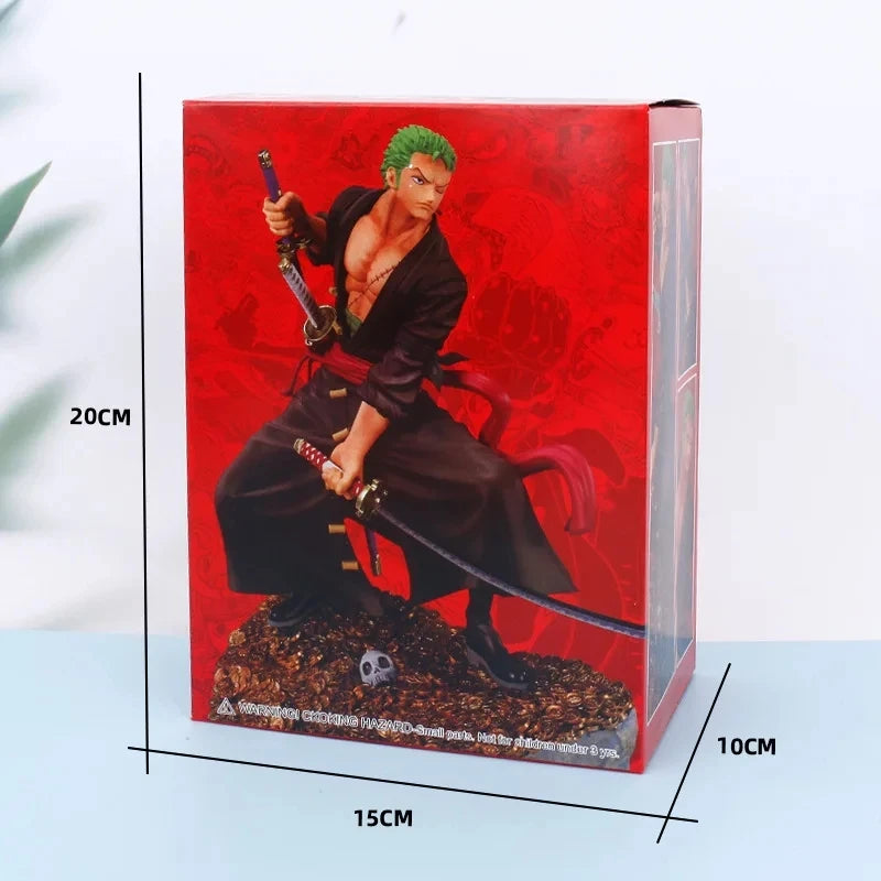 Anime One Piece Roronoa Zoro Figure Art King Sauron Commemorative One Hundred Scenes of the Great Pirates by Eiichiro Oda Model