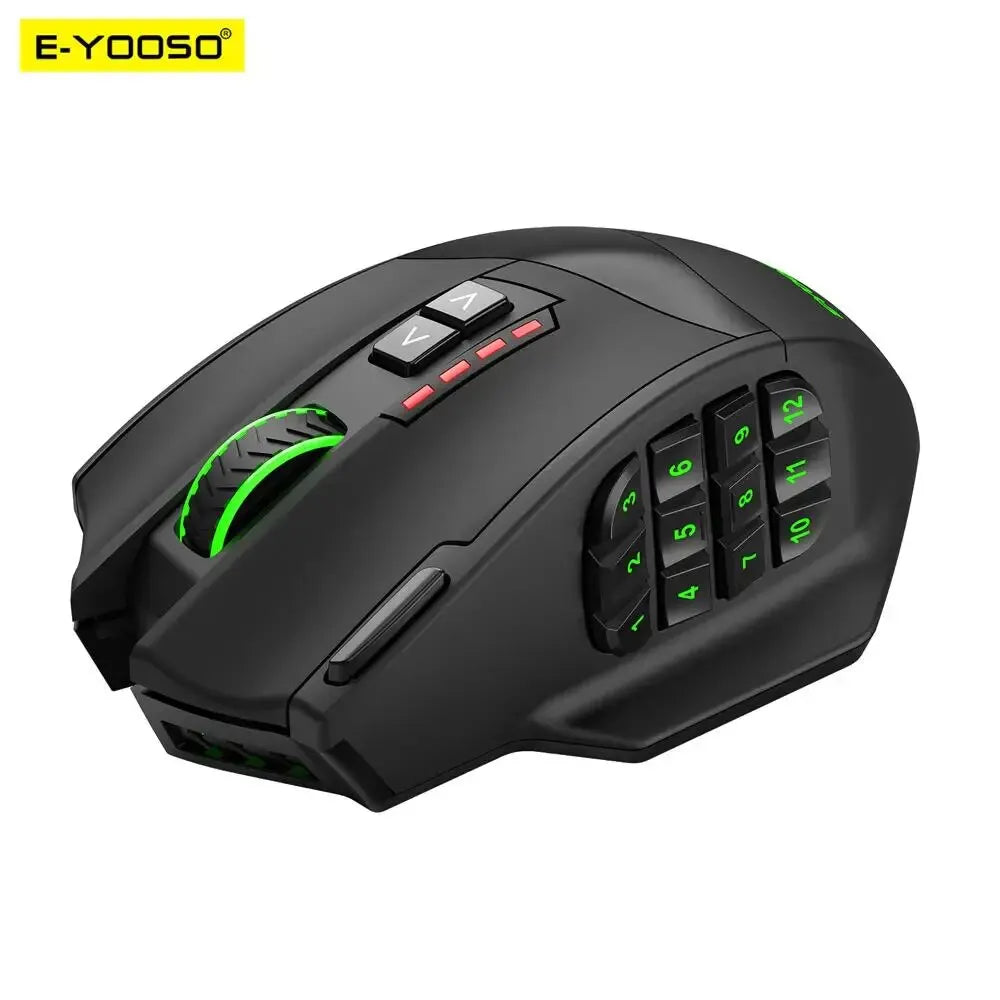 E-YOOSO X-33 RGB USB 2.4G Wireless Gaming-Maus 16000 DPI 16 Tasten Programmierbare optische Spielmäuse für Computer PC Laptop