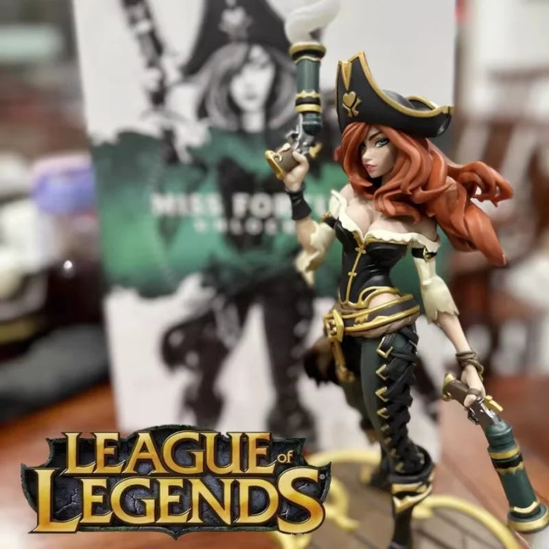 League Of Legends Lol Female Gun Miss Fortune Hand-Made Statue Medium-Sized Sculpture Collection Game Hand-Made Model Toy Gift