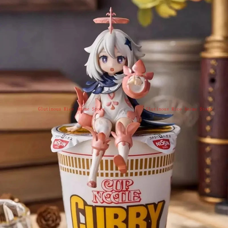 Labubu Anime Charakter Paimon Lampe Kinderspielzeug Labubu Kleidung Modell Geschenk Sonny Angel Puppe Puppenstatue Originalsammlung