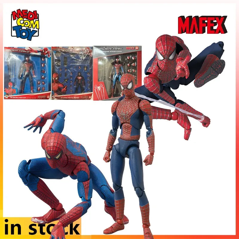 Medicom Toy Original MAFEX Finished Product Movable Series The Amazing Spider-Man 2 Action Figure Model Toys Gifts for Friend