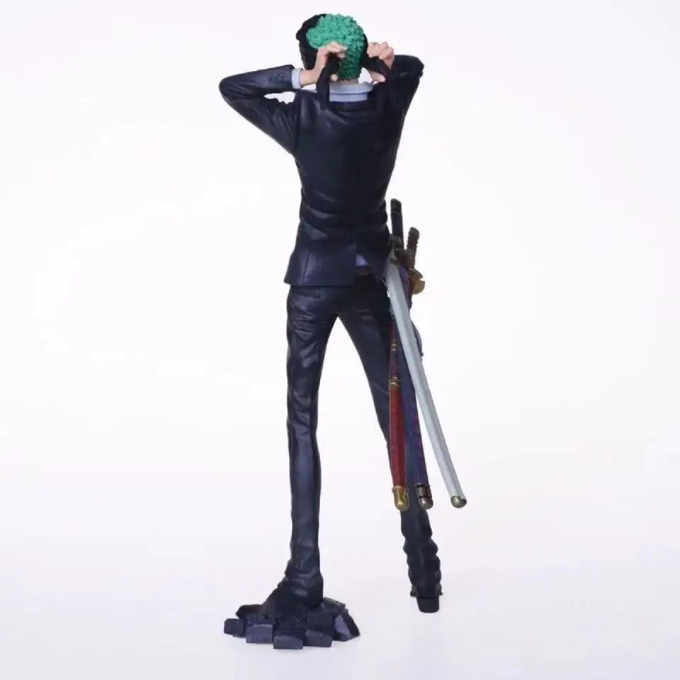26 cm große One Piece Figur, Anime-Cartoon Roronoa Zoro, PVC-Sammelfigur, Spielzeugpuppe für Kinder, Geschenk