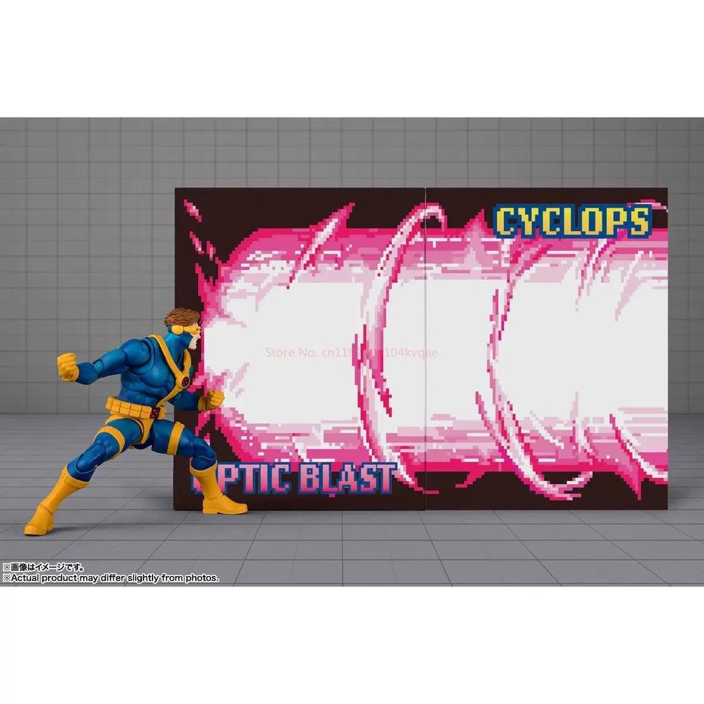 Bandai Shf Cyclops Marvel X Men Gamerverse Articulated Action Figure Collectible Pvc Model For Adult Collector Home Display