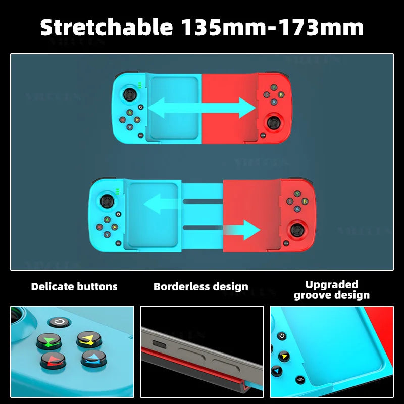 Stretchable Mobile Controller For ios Andriod Phone Pubg Cod Gamepad For Switch Oled Console Control Joystick with Macro