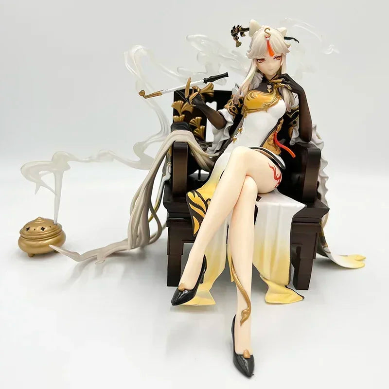 34cm Raiden Shogun Sexy Anime Girl Figure GK Beelzebul Yae Miko Action Figure Ningguang Figurine Collectible Model Doll Toy Gift