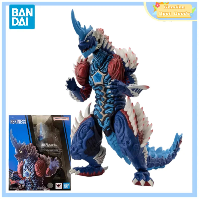 Genuine Bandai Ultraman Omega SHF Rekiness Anime Action Figures Model Figure Toys Collectible Gift for Toys Hobbies Children