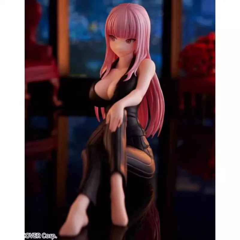 Bandai Original Banpresto Relax Time Hololive Mori Calliope Channel Office Style Anime Figure Model Collectible Toys