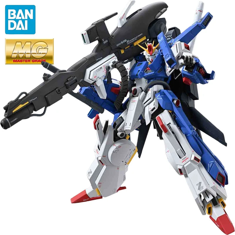 BANDAI MG 1/100 FA-010S Full Armor ZZ Gundam Ver. Ka Anime Action Figures Assembly Model Collection Toy