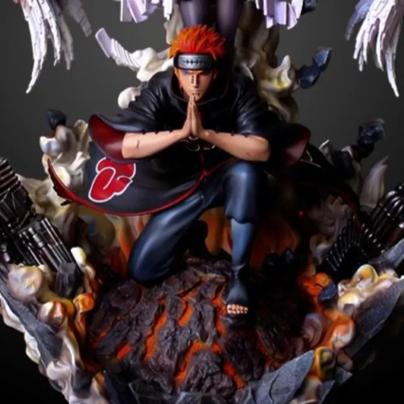 39cm Akatsuki Konan Pain NARUTO Animation Peripherals Peace PVC Model Large Statue Craft Ornaments Figure Cool Toy Collections