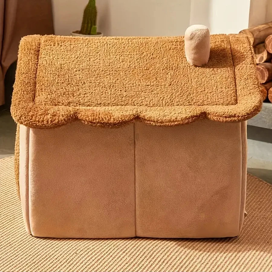 Faltbares Haustierhaus, abnehmbares, waschbares Katzenhaus, Welpenhöhle, Sofa, Haustierbett, Haus für besonders kleine Hunde und kleine und mittelgroße Katzen