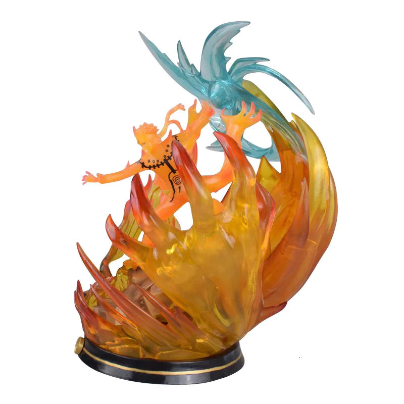 GK Naruto Kurama Chakra Mode Shippuden Anime Figurine Model Action Figure Sasuke Itachi Statue Collection Toy 35cm Kyuubi Figma