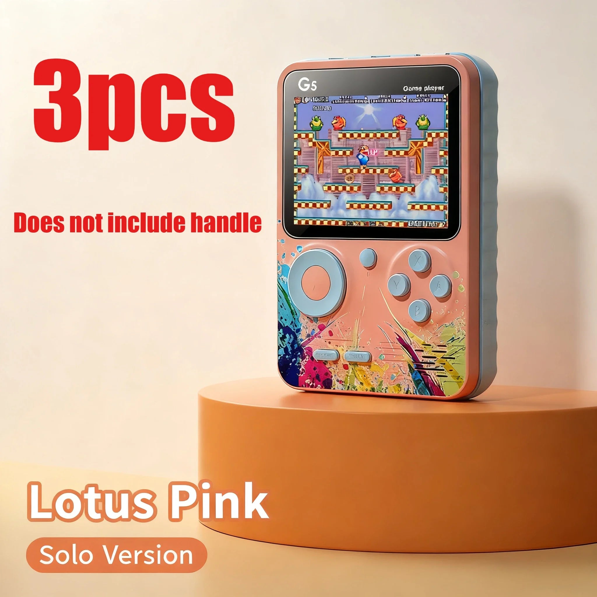 G5 3inch High-Defination Retro Handheld Game Console Supports TV built in 500 video Games