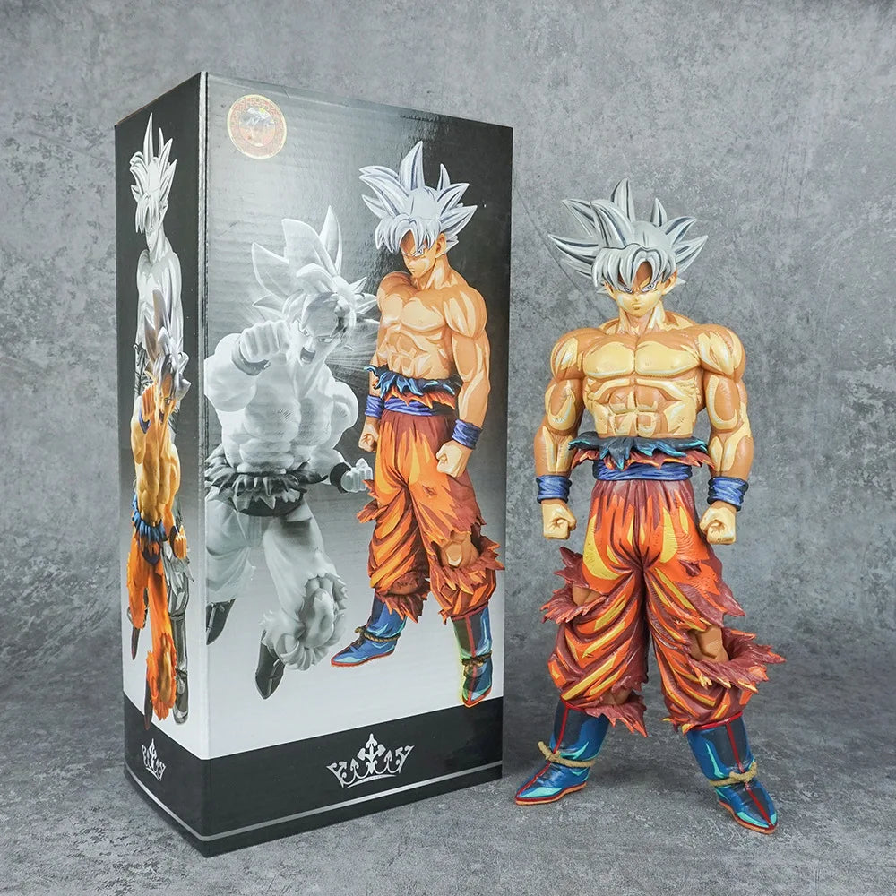 30CM Anime Dragon Ball Sun Wukong Free Anime Color Painting Large Model Toy Gift Collection Action Figure Resolution of Soldiers