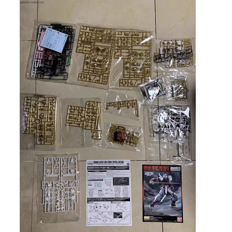Fast Shipping MG 1/100 MBF-P01 Gundam Astray Gold Frame [SPECIAL COATING] Bandai Anime Original Model Toy Action Figure Children