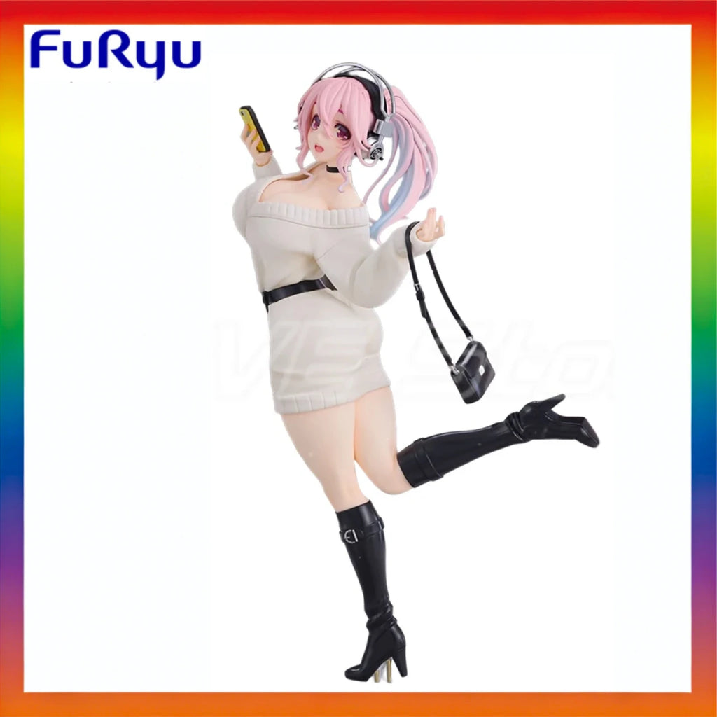 In Stock Original FuRyu Trio-Try-iT Figure SUPER SONICO Animation Figure Model Collection Gift Ornaments