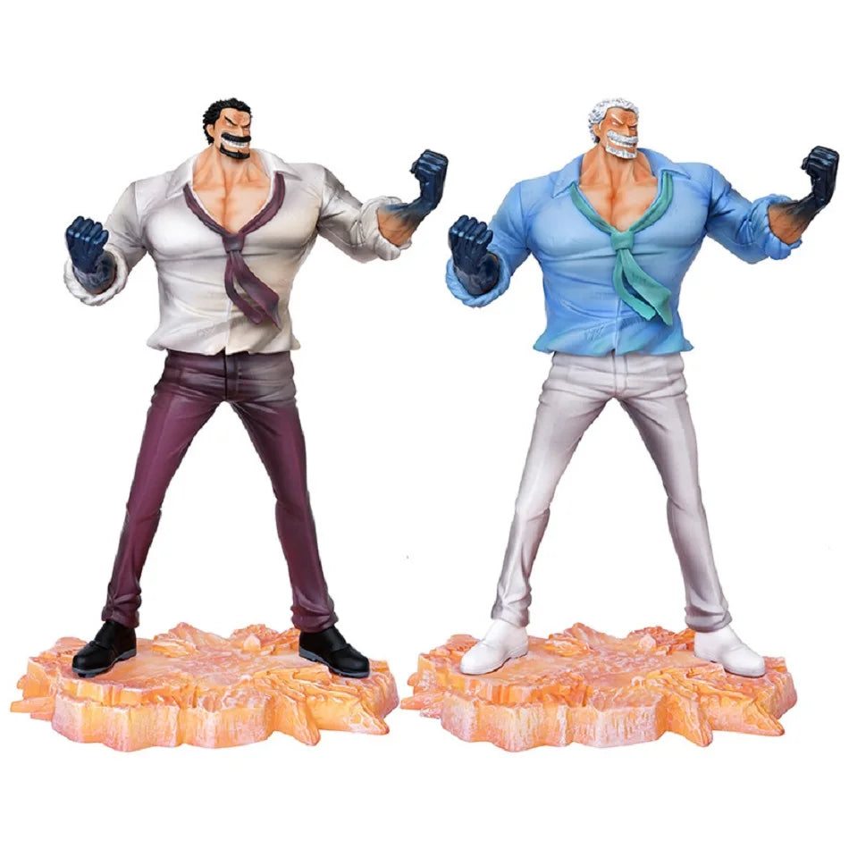 29cm One Piece Anime Figures Monkey D Garp Standing Posture Sculpture Scene Doll Pvc Model Statue Ornament Collection Toys Gifts