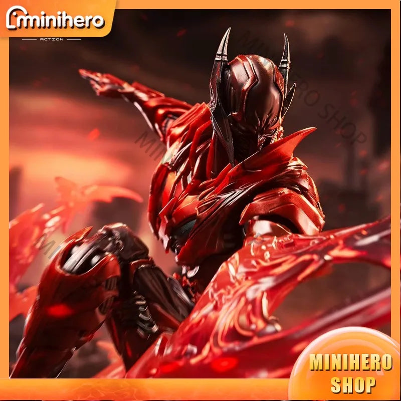 【Pre-sale】 INART 1/12 Scale Red Death Batman Action Figure with FX Base - Dark Nights: Metal Series  Comics Collectible Toy