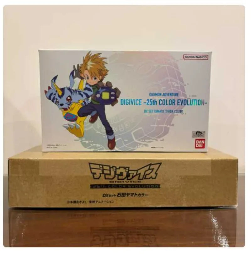 NEW STOCK Bandai Original Digimon Adventure Figure Monster Scsa Scsa Gold Machine V-Mon Wormmon Animation Digivice Model Toys