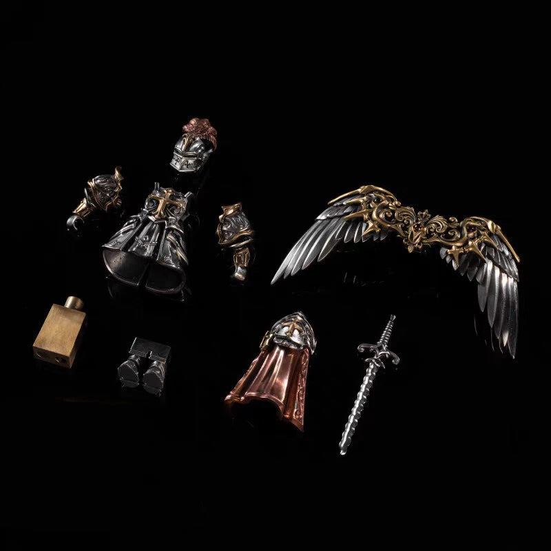 Ancient Tough Character Heroes Delicate Metal Figurine Crusades Templar MOC Building Blocks Magnetic Detachable Bricks Toys