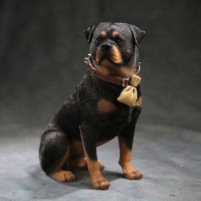 Mr.Z 1:6 Scale Animal Figure Doll Rottweiler Loyal Police Dog Model For 12Inch Action Figure Scenes Decor Desktop Toy Ornaments