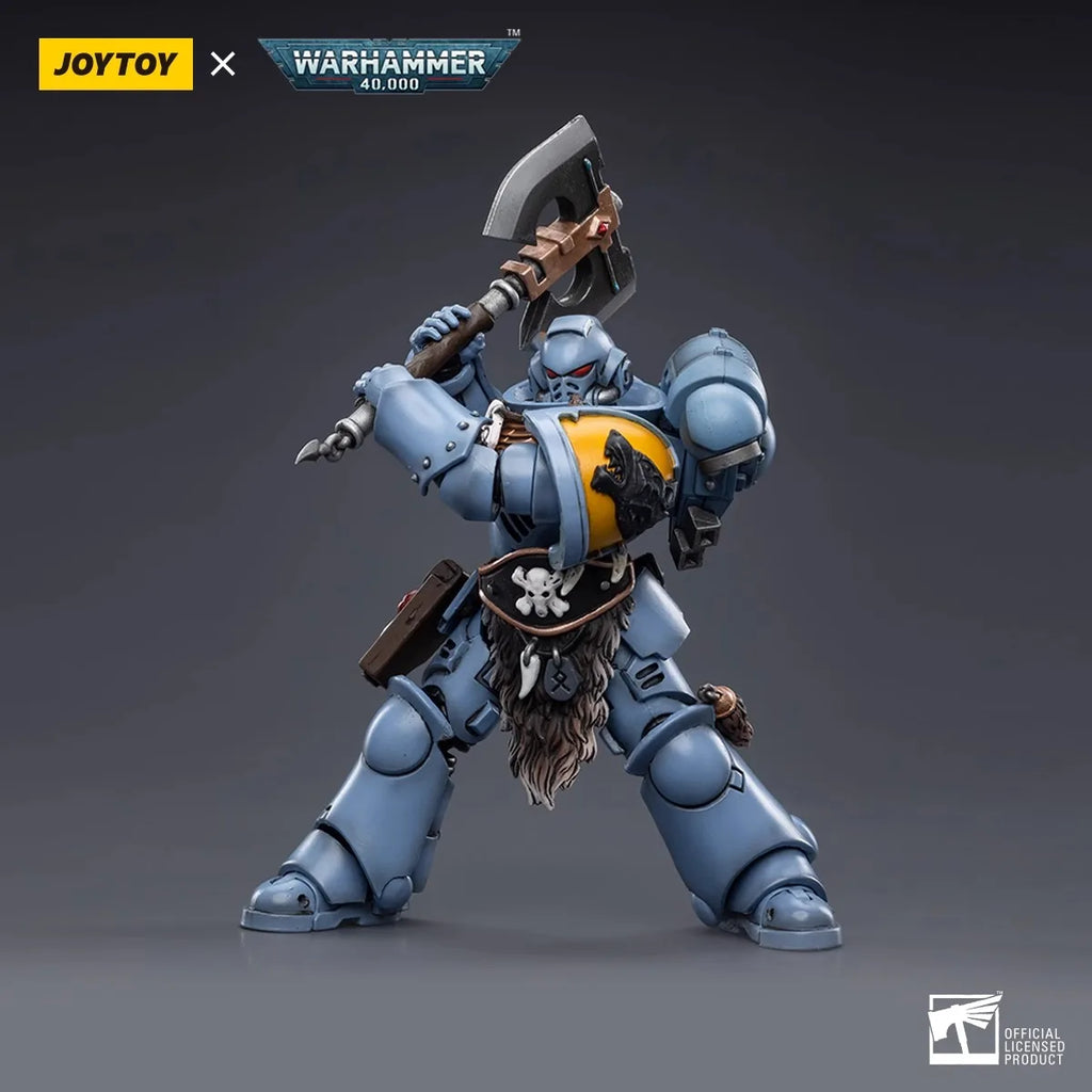Joytoy Warhammer 1/18 Екшън фигурки Space Wolves Claw Pack Sigyrr Stoneshield Модел играчка момче подаръци 3.75 инча
