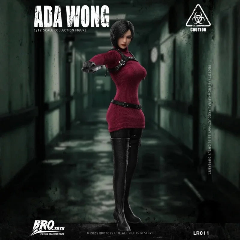 Brotoys 1/12 Resident Evil Scale Female Spy Ada Wong Lr011 Action Figure Movable Collectible Model Toys Gift Accessories