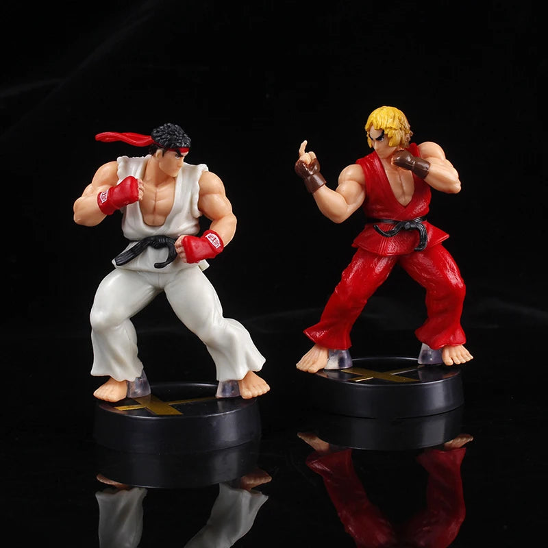Anime Ken Masters Hoshi Ryu Actionfigur PVC Spielzeug Niedliche Street Fighter Spielpuppen Zimmerdekor Geburtstagsgeschenk für Jungen