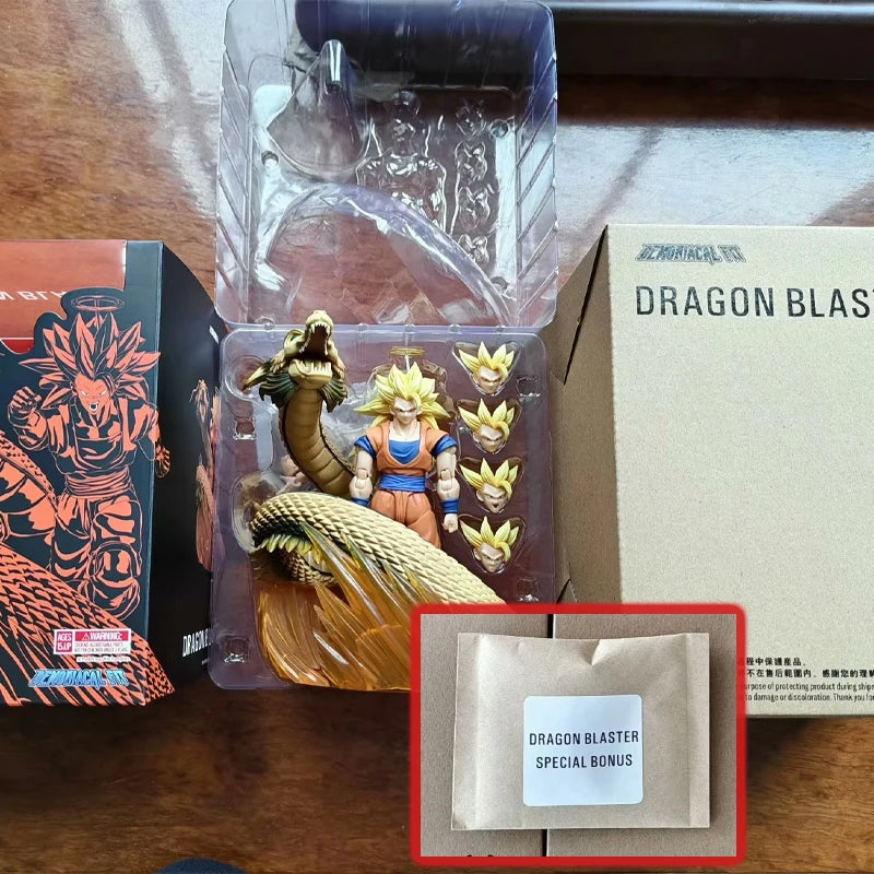 In Stock Demoniacal Fit SSJ3 Goku Figure Dragon Ball Z SHF Super Saiyan Dragon Blaster Goku Dragon Blaster Action Figures Model