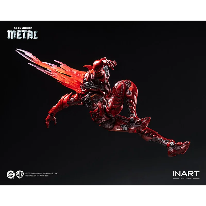 【Pre-sale】 INART 1/12 Scale Red Death Batman Action Figure with FX Base - Dark Nights: Metal Series Comics Collectible Toy